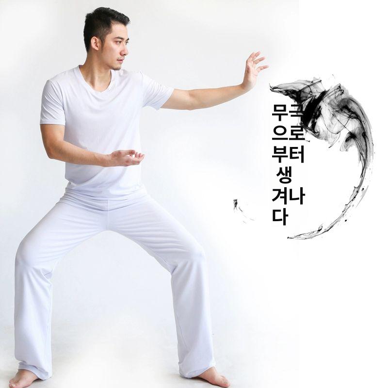 요가복 남자 필라테스 긴팔상의 상의단품 민소매 운동복 남성상의 상의 요가 요가웨어 L 화이트 - 상세 이미지 4