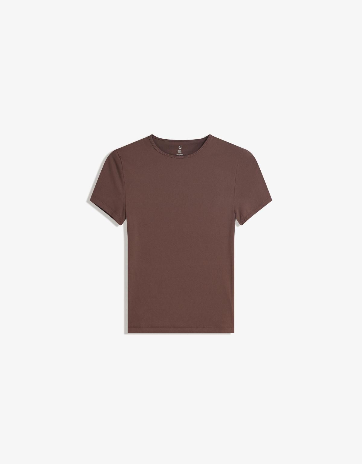 버쉬카 퀵드라이 브리더블 베이직 반팔 티셔츠 7586/143 BROWN - 상품 이미지