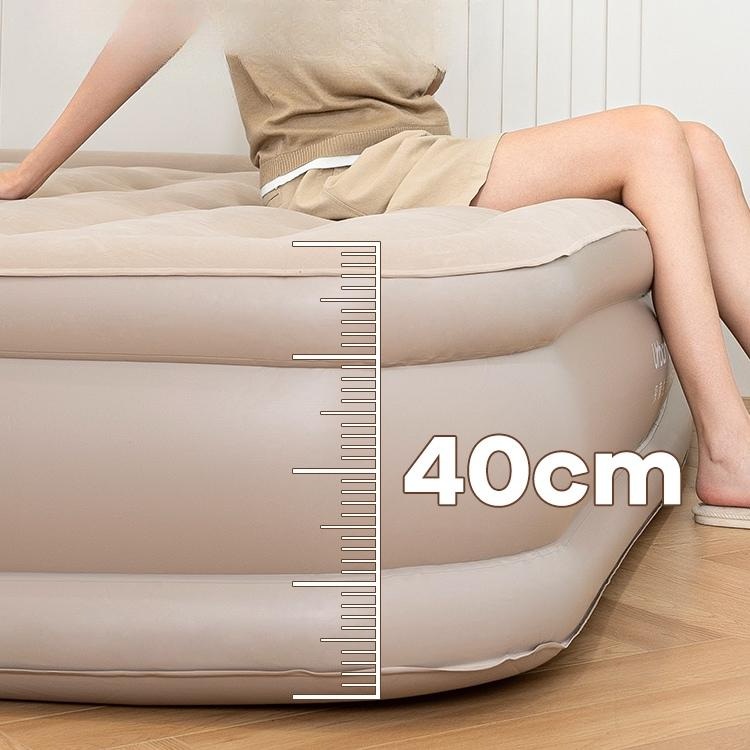 싱글 에어매트 에어베드 매트리스 더블 원터치 캠핑매트 자충매트 경량 카키색 1인용 40cm - 상세 이미지 4