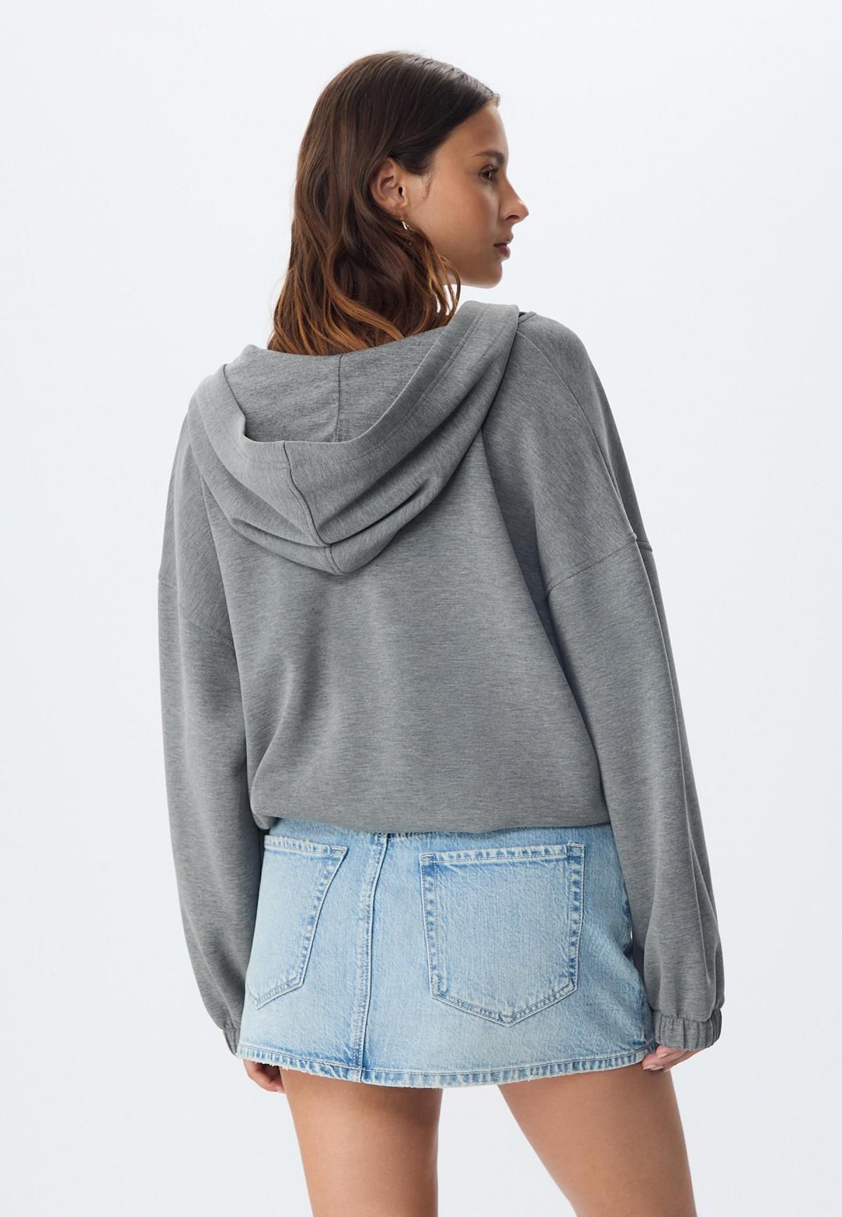 스트라디바리우스 소프트 모달블렌드 집업 후드티 6509/690 DARK GREY - 상세 이미지 3