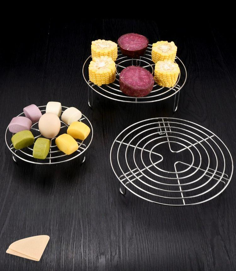 찜기 오븐 스테인리스 받침대 원형 삼발이 만두 14.5cm 4cm - 상품 이미지