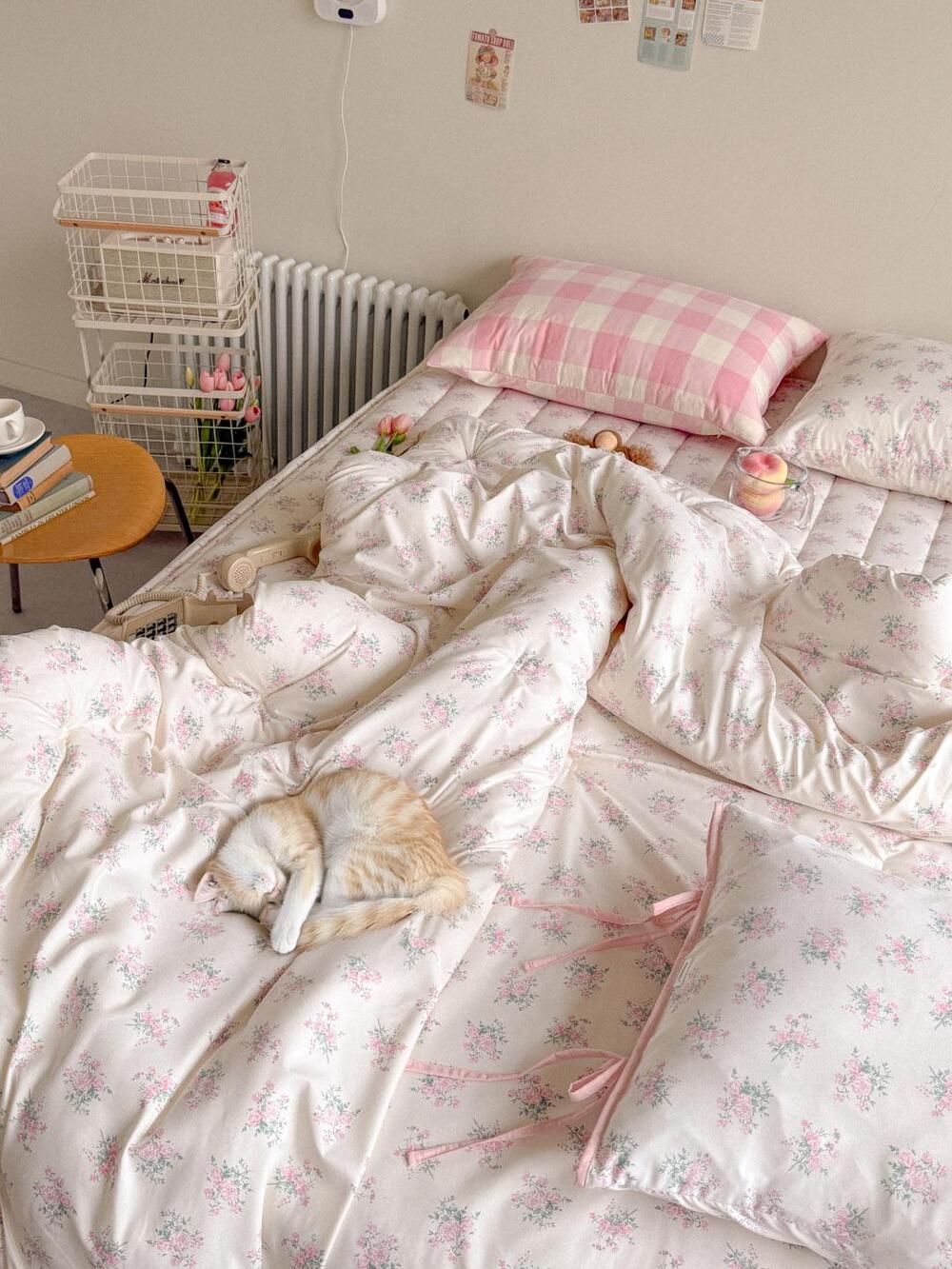 레트로 로젤린 사계절 차렵이불 4풀세트 10%