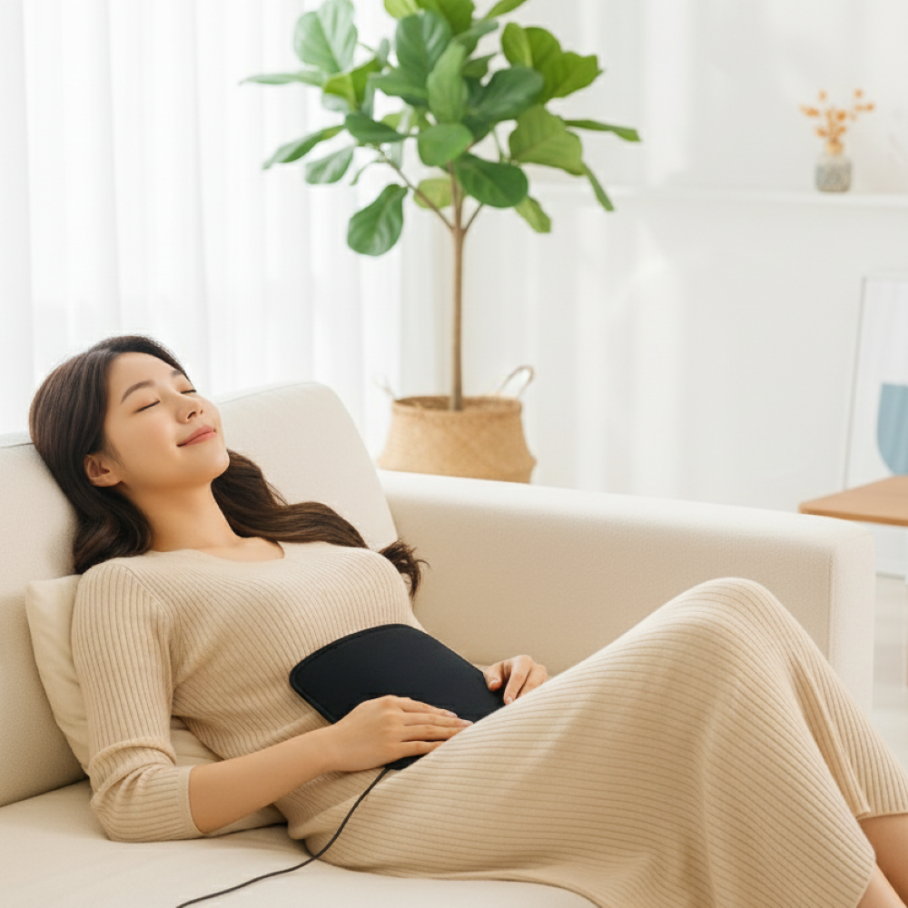 원적외선 휴대용 온열 찜질기 패드 허리 배 복부 온열기 꼬리뼈 엉덩이 생리통 찜질