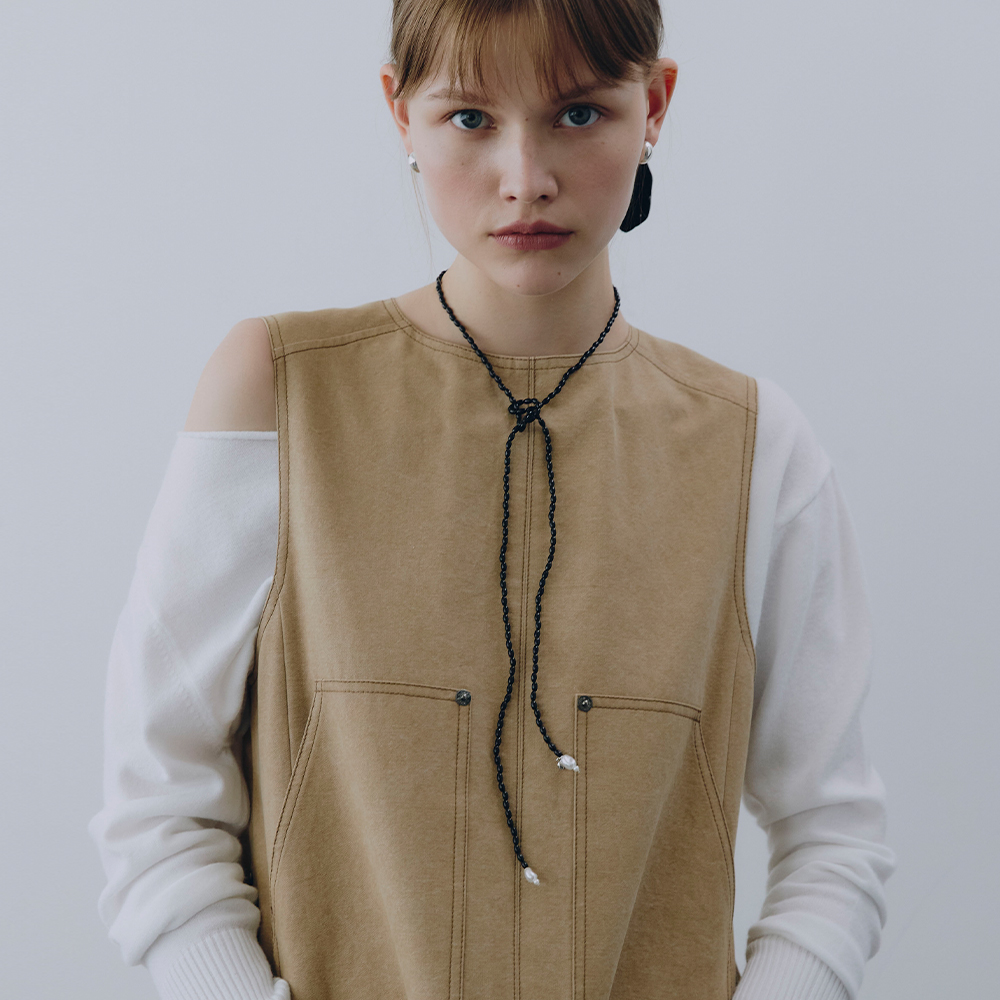 [빈티지헐리우드]Seed Tie Necklace_VH2579NE003M - 상세 이미지 5