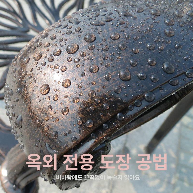 엔틱 야외 의자 철재 펜션 유럽풍 발코니 가드닝 카페 인테리어 야외의자 야외테라스 철제야외테이블 1개 크라운 분리형 의자 중 2종 1개 - 상세 이미지 4