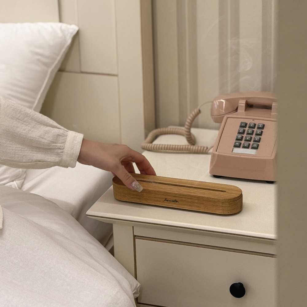 무다(MUDA) 원목 인센스 스틱 홀더 바게트