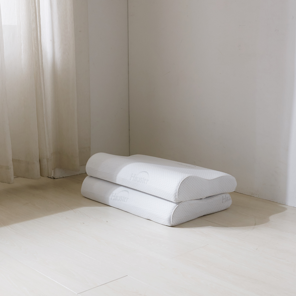 하우스터 천연 라텍스베개 일자목 경추 기능성 꿀잠베개 극소형