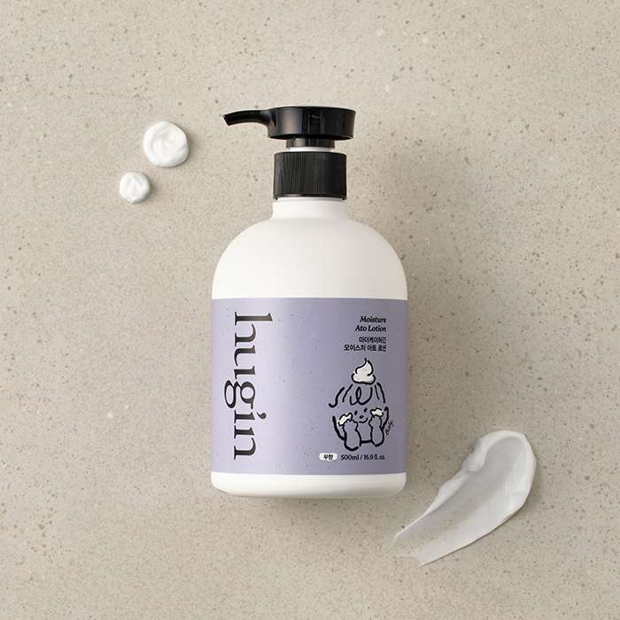허긴 모이스처 대용량 아토 로션 500ml (전용캡포함) 맘가이드A클린등급 아기로션 - 상세 이미지 2