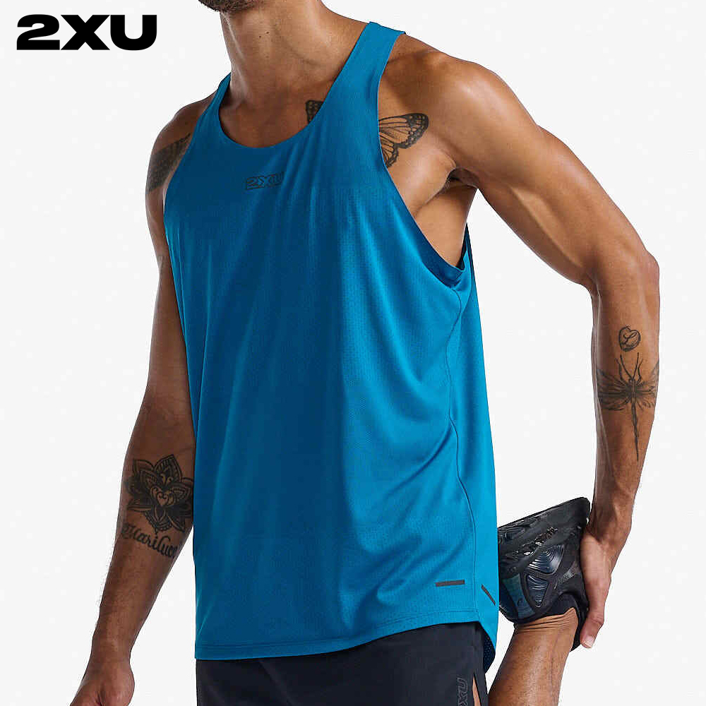 2XU 남자 싱글렛 마라톤 런닝 민소매 티셔츠 라이트스피드테크 MR7151A_SPT-BRF - 상품 이미지