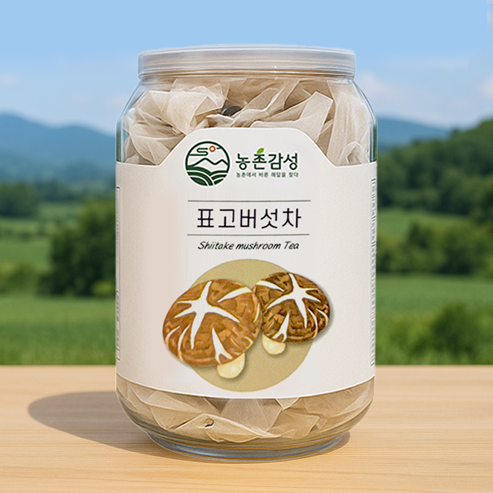 농촌감성 표고버섯차 국산 무농약 티백차
