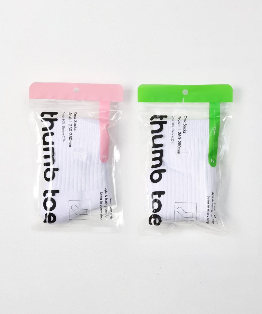 떰토 Crew Socks 스포츠 쿠션 크루삭스 무봉제 심리스 양말 - 상세 이미지 2