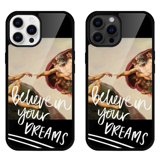 미켈란젤로 명화 천지창조 글라스 범퍼 케이스 - 상품 이미지