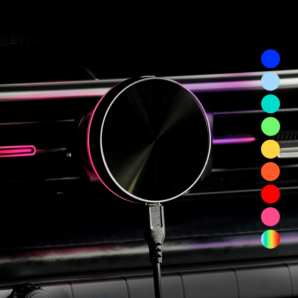 [단독]불스원 사운드리액션 차량용 핸드폰 맥세이프 거치대 휴대폰충전 무선 자석거치대 qi2