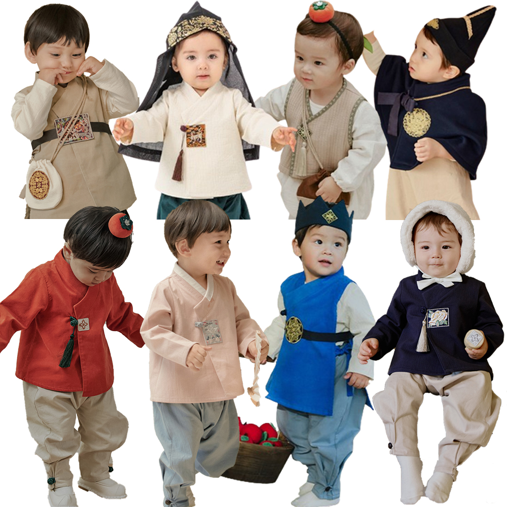 남자아기한복 남아개량한복 영아 돌전 두돌 3살 4살 2호 8개월 9개월 추석빔 슈트 조끼