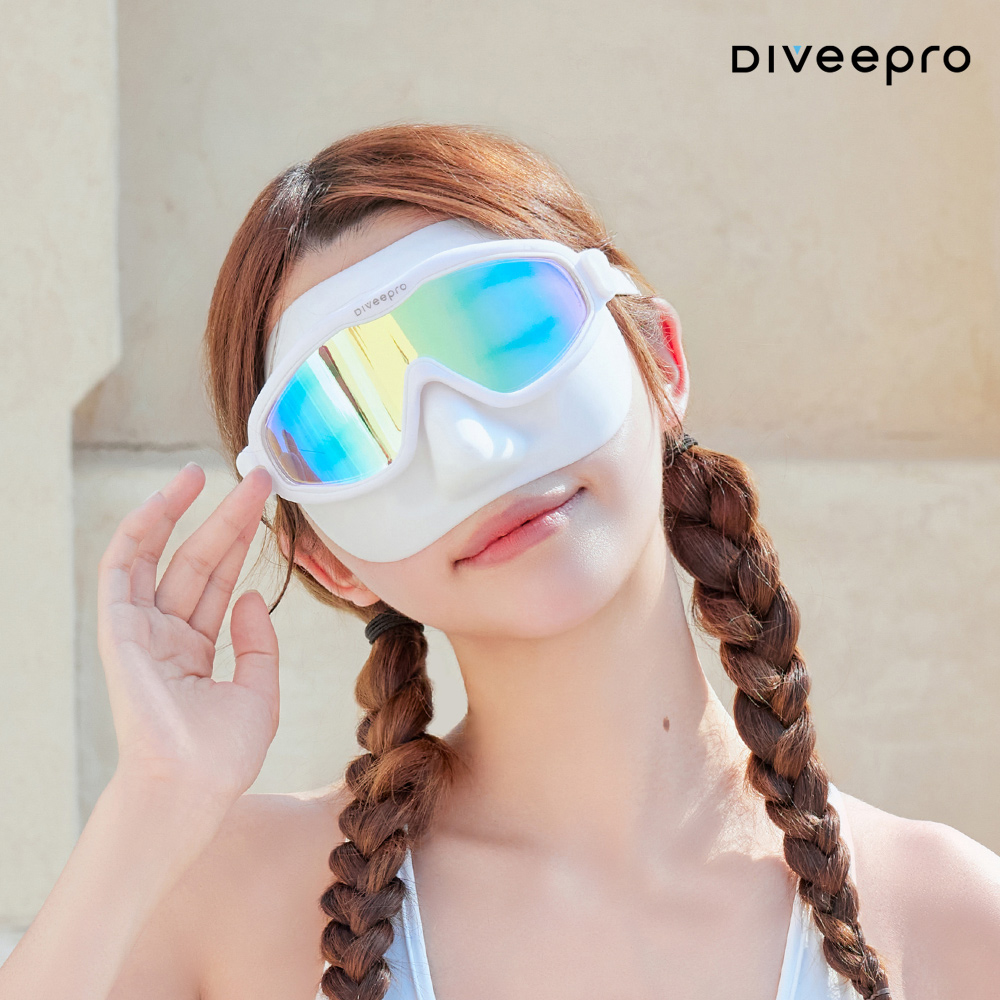 다이비프로 하프커버 수경 스노쿨링 물안경