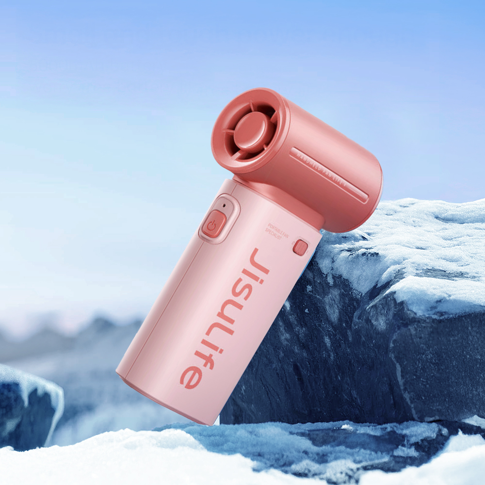 휴대용 목 넥 손 선풍기 미니 손풍기 초경량 핸디 무선 캠핑 목걸이 선풍기 Life9 파스텔 핑크