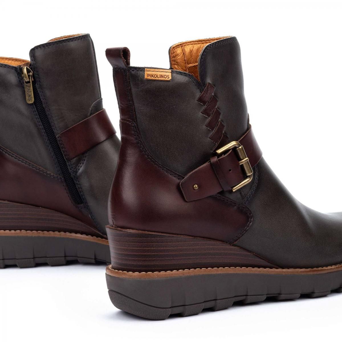 피콜리노스 지퍼 웨지 앵클부츠 SANLUCAR W8F-8842C1 LEAD - 상세 이미지 3