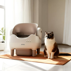 [아이지메이드] 오픈형 통돌이 고양이 자동화장실 Wi-Fi 앱제어 솔직 후기 | 실제 사용자 리뷰 총정리 - 상품 이미지 2