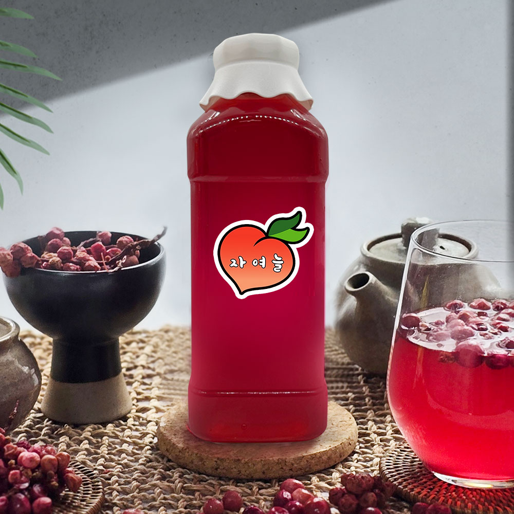 수제청 오미자청 1L 오미자 원액 엑기스 오미자차 과일청 카페 대용량 정백당