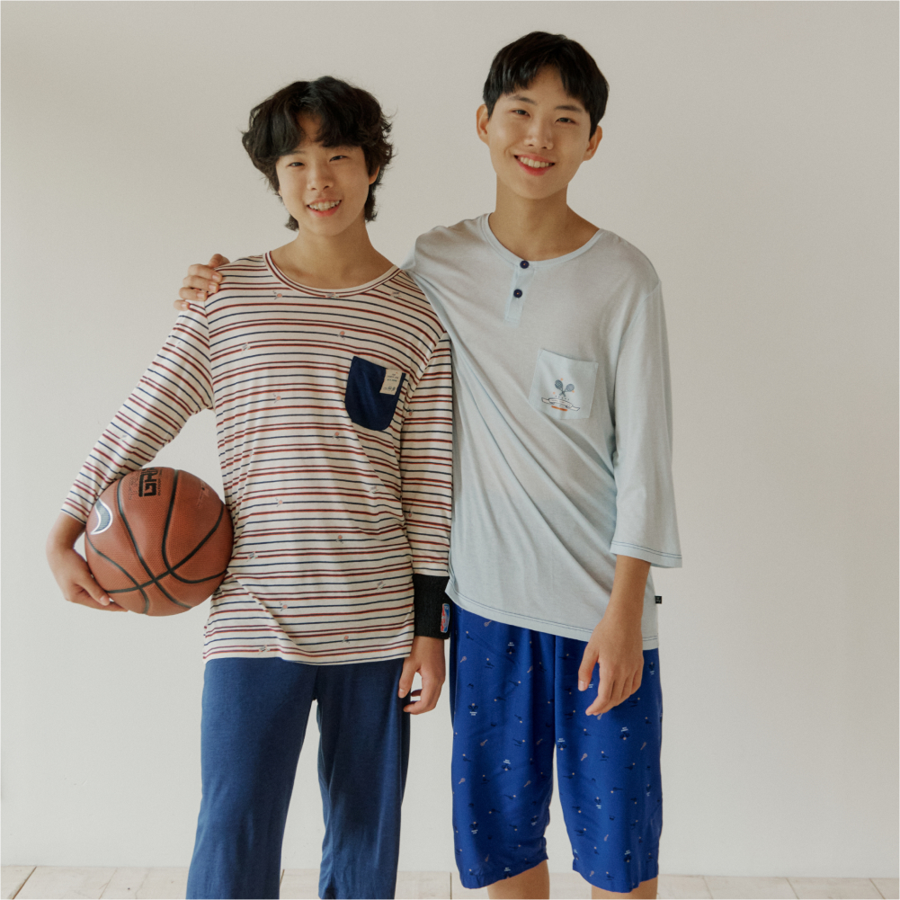 첨이 남여 홈웨어 아동 주니어 패밀리 모음 이미지 6