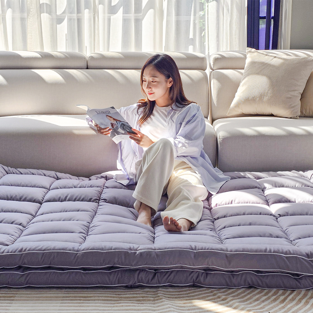 센스맘 더 포근한 6cm 토퍼 매트리스 거실 바닥용 매트