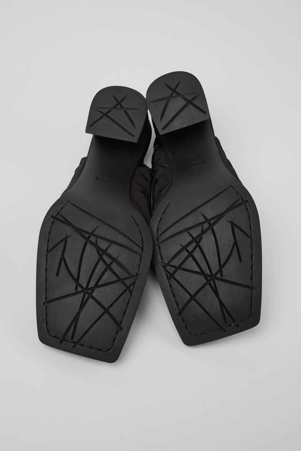 캠퍼 스퀘어토 블랙 텍스타일 힐 펌프스 Karole K201844-001 BLACK - 상세 이미지 5