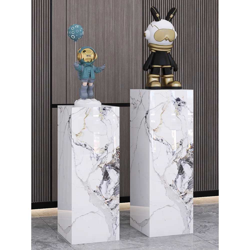 대리석 전시대 인테리어 소품 진열 선반 매장 베이스 A 30x30x90 - 상세 이미지 3