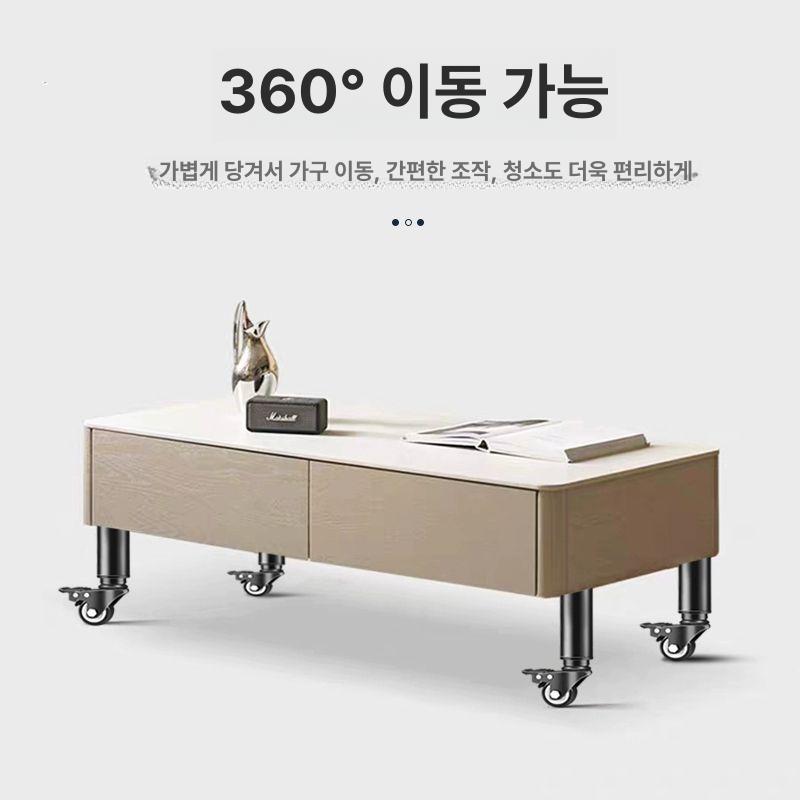교체용 싱크대다리 소파다리 바퀴린 책상 바퀴 책상다리 테이블다리 가구다리 14cm-16cm 블랙 - 상세 이미지 5