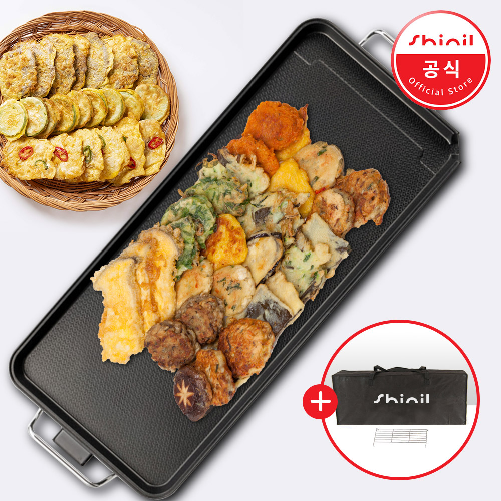 신일 국산 와이드 전기그릴 그릴팬 가정용 특대형 명절 고기불판 전부침기