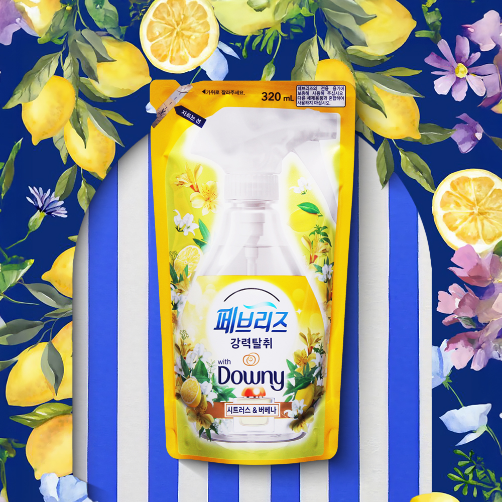페브리즈 리필 다우니 시트러스버베나향 섬유탈취제 320ml 강력탈취 섬유향수