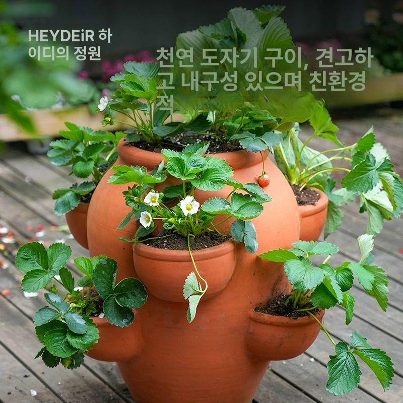 특대형 토분 엔티크 홈가드닝 디자인 테라코타 빈티지 022 테라코타 - 상세 이미지 3