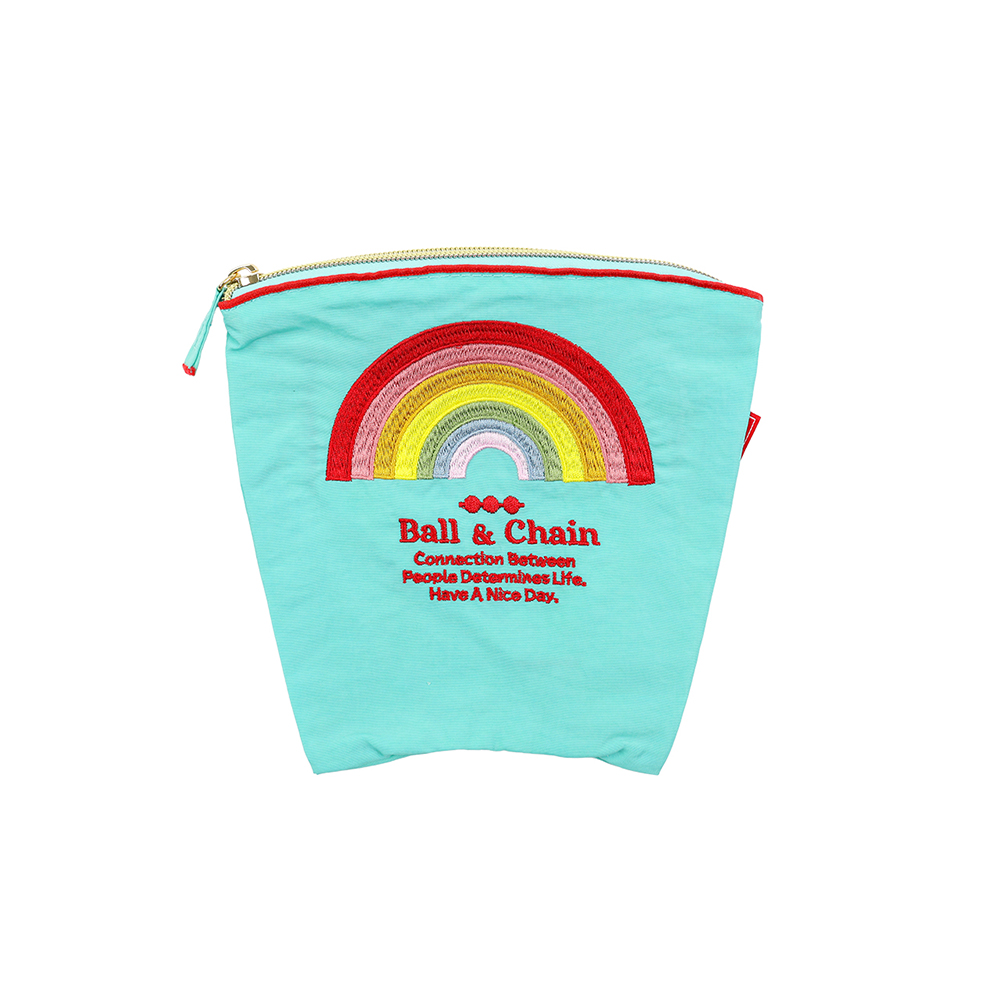 볼앤체인 블루 레인보우 스몰 파우치 220190236 Rainbow - 메인 이미지