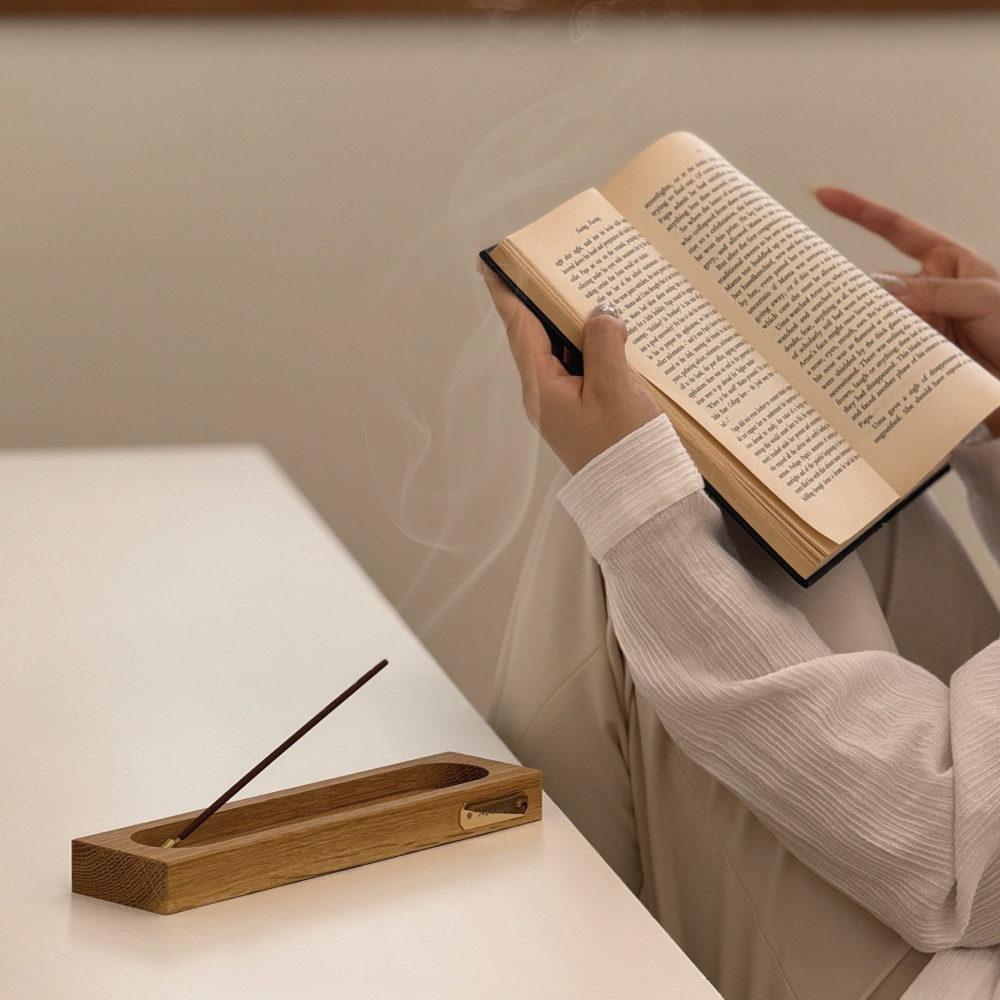 무다(MUDA) 원목 인센스 스틱 홀더 브릭스