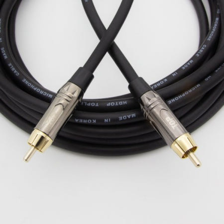 탑라인에이치디 HDTOP RCA MM 메탈블랙 케이블 (40m, HT-TP3202)
