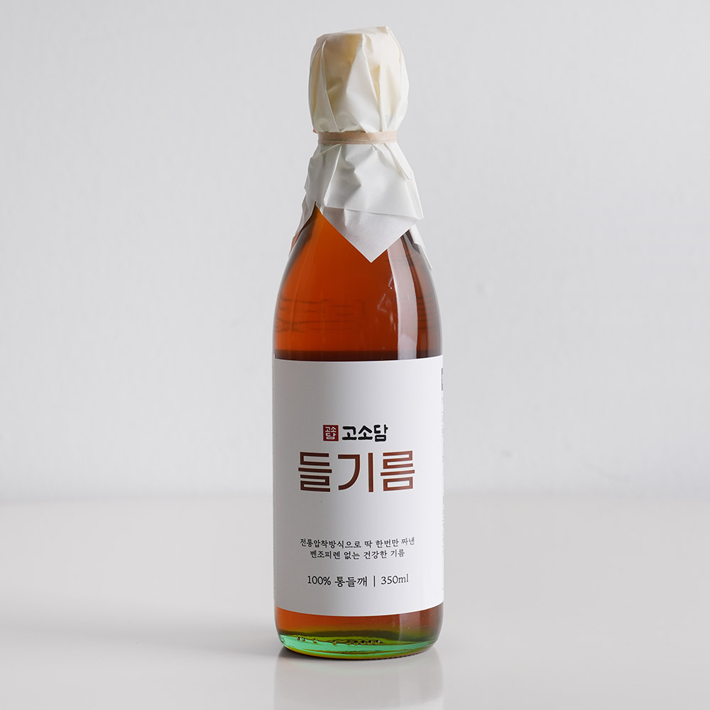 침전물없는깨끗한 고소담 통들깨 들기름 + 파우치형 쇼핑백 350ml 통깨 들기름 답례품 - 상세 이미지 2