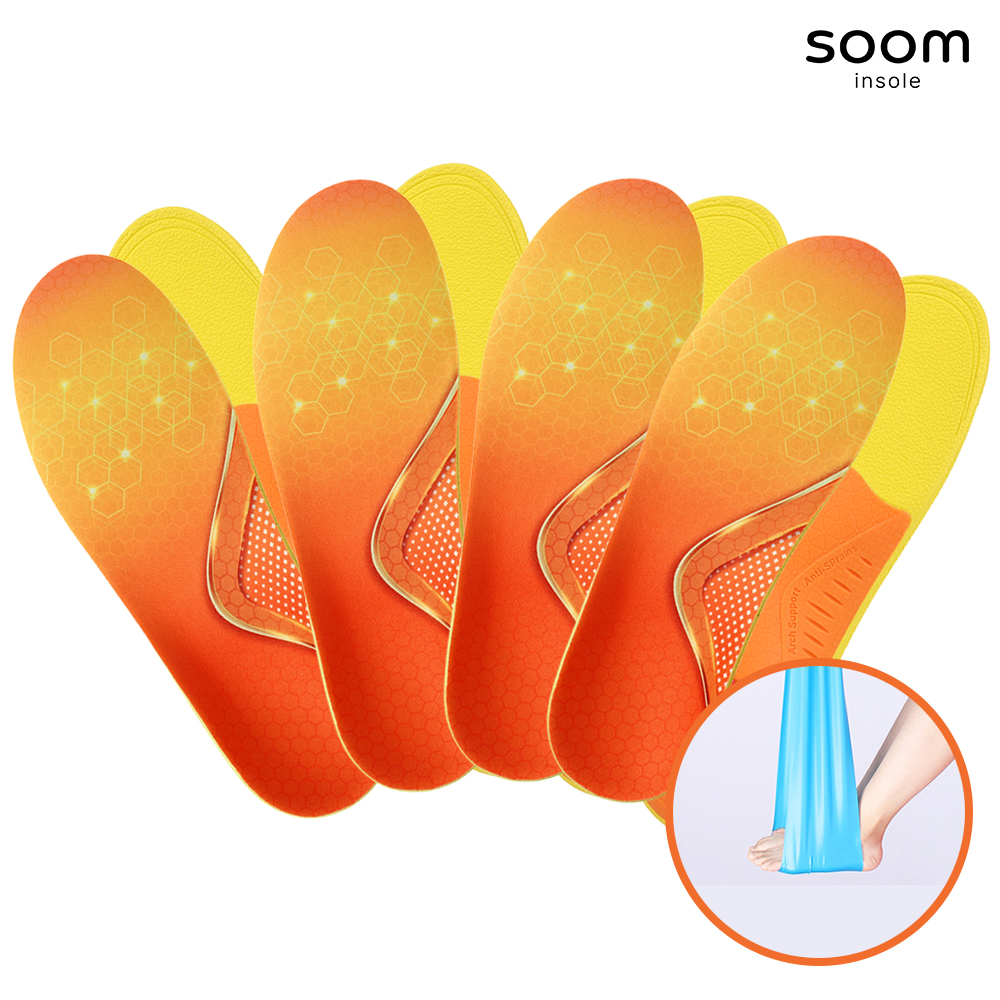 숨인솔DI 족저근막염 평발 알까기 다이어트 자세교정 깔창 4세트 - 상품 이미지