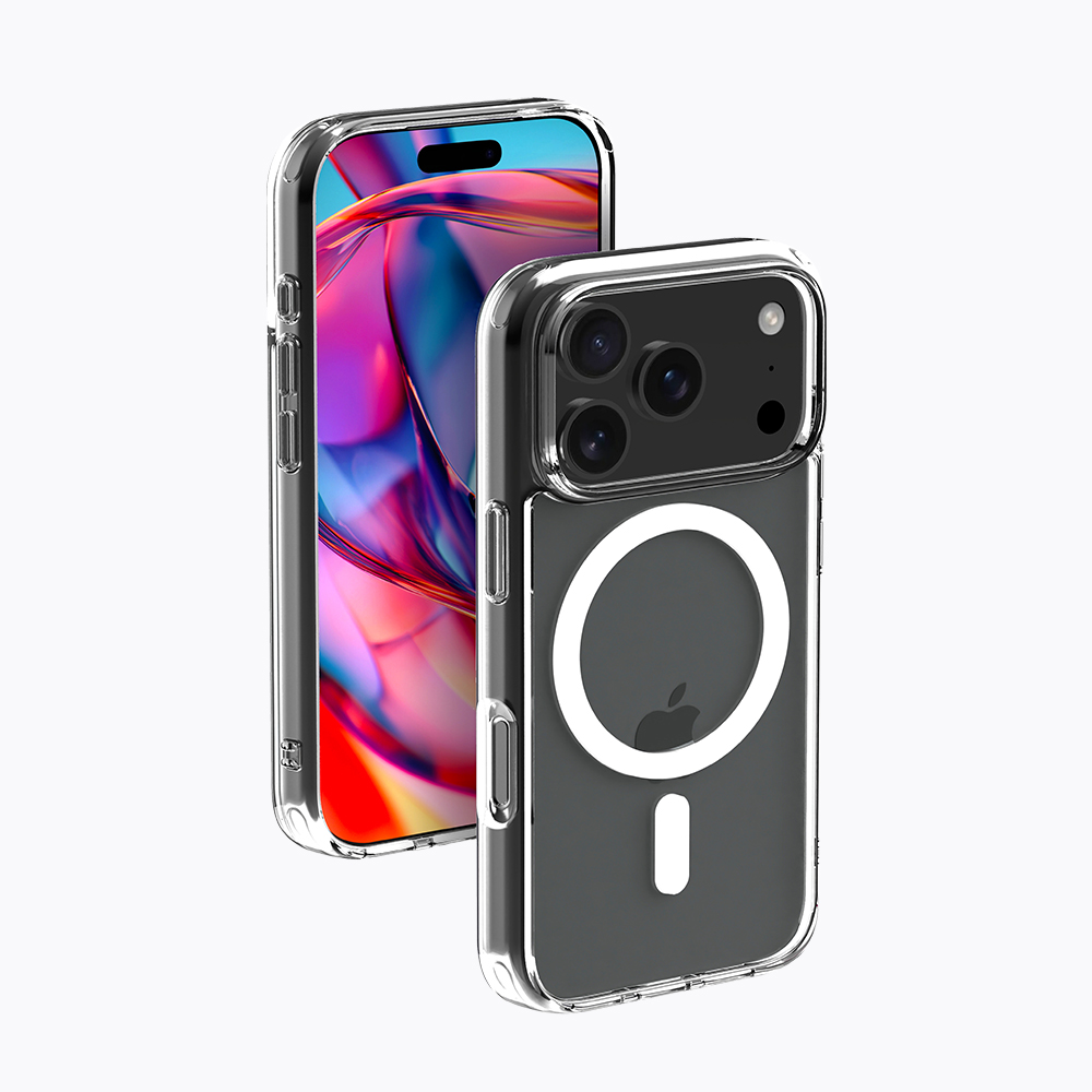 지니비 Gsafe 에어범퍼 변색방지 맥세이프 케이스 클리어, 아이폰17 프로 맥스