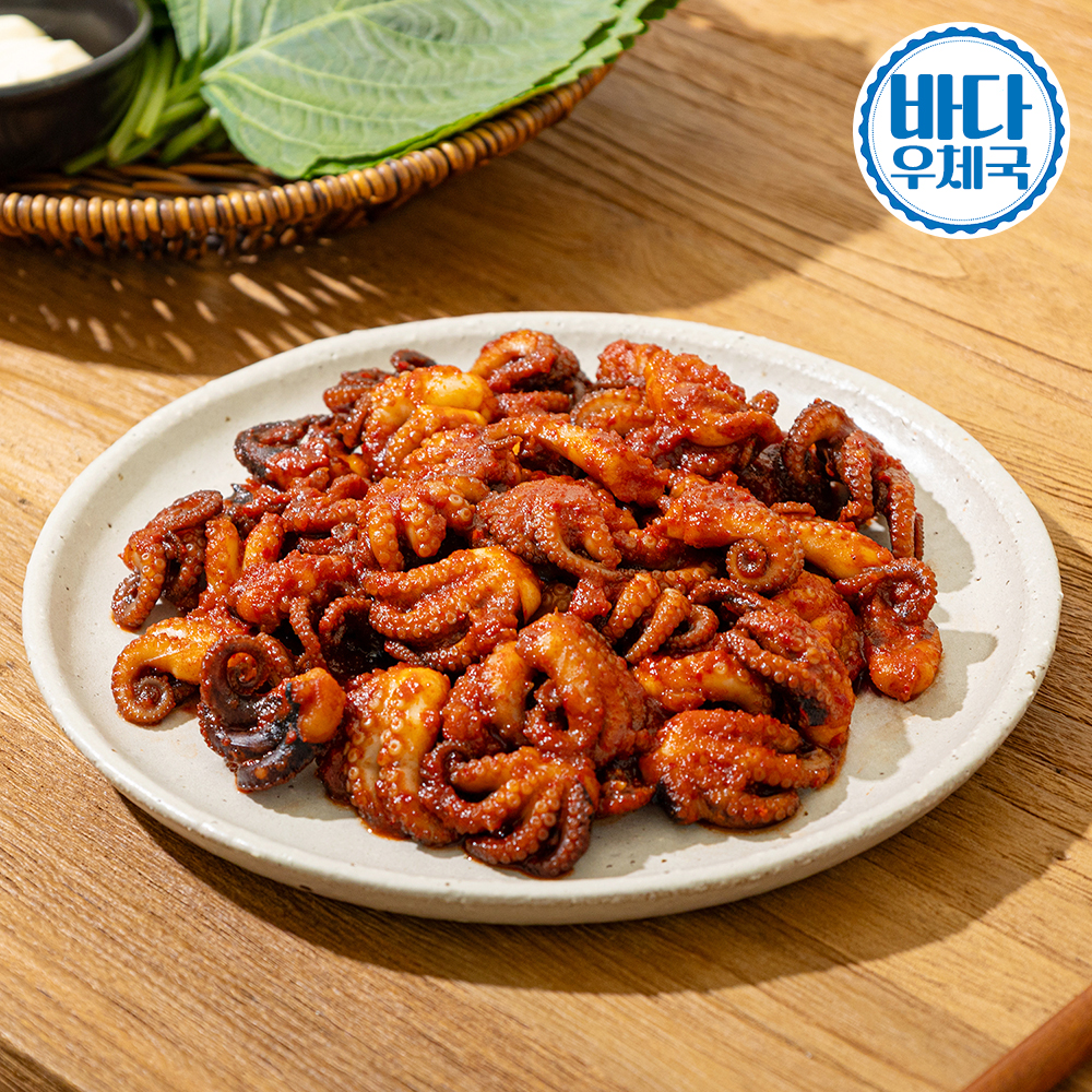 바다우체국 매운쭈꾸미볶음 300g 양념쭈꾸미 밀키트 캠핑음식 술안주