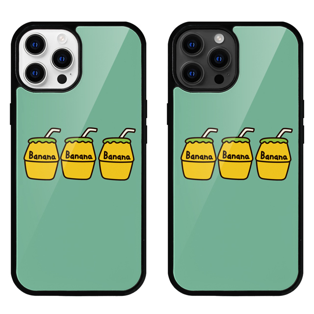 바나나 우유 단지 글라스 범퍼 케이스