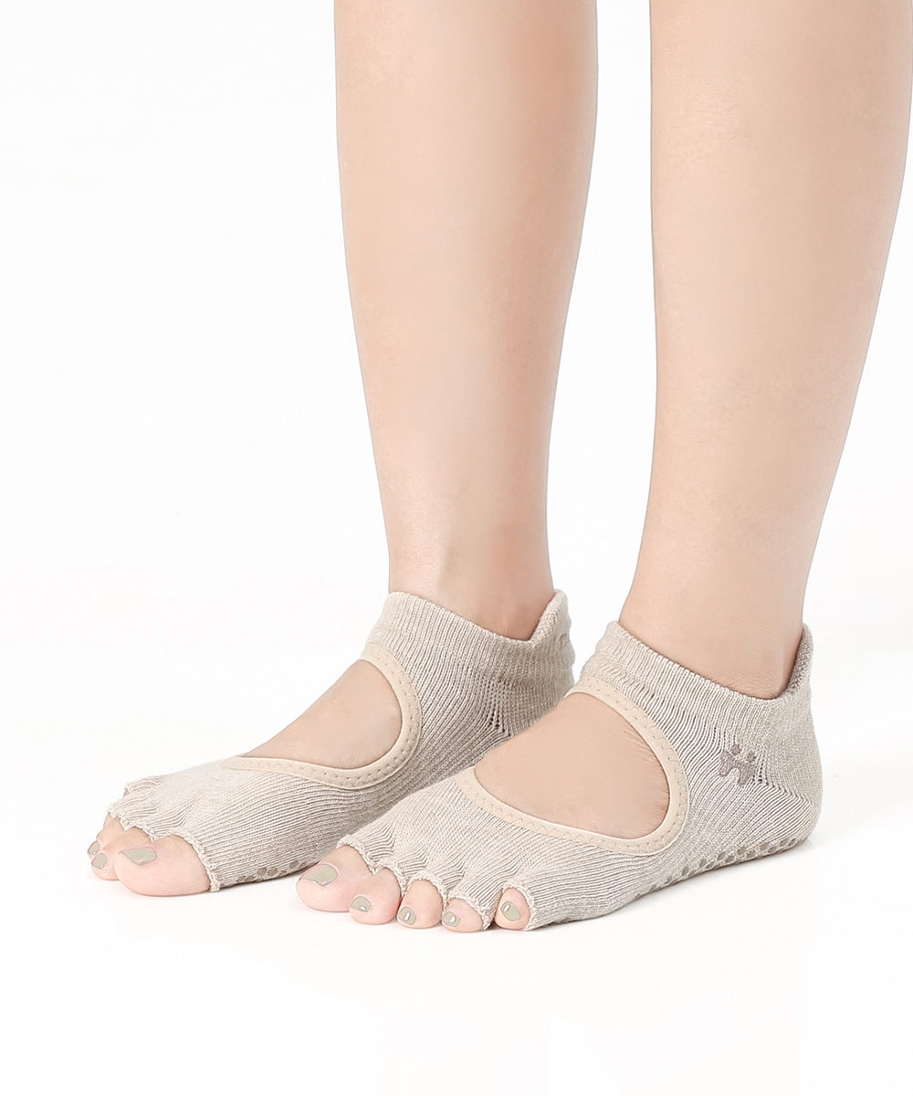 떰토 Oat Open Toe 필라테스 양말 토삭스 미끄럼방지 삭스 - 상세 이미지 4