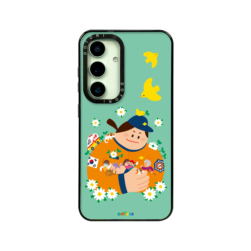 도토리 사랑의 구급대원-치유의 꽃 응원해 갤럭시 아이폰 플롯 핸드폰 케이스