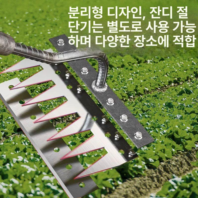 고랑 잡초 괭이 뿌리 손잡이 밭 갈쿠리 원예 뽑기 쇠스랑 농기구 갈고리 갈퀴 곡괭이 업그레이드 칼날 5치 두꺼운+1.2m - 상세 이미지 2