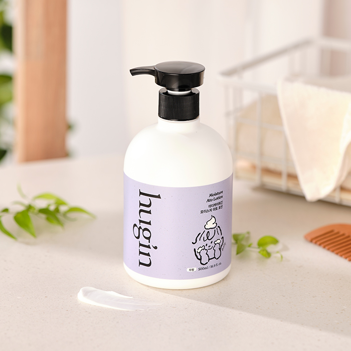 허긴 모이스처 대용량 아토 로션 500ml (전용캡포함) 맘가이드A클린등급 아기로션 - 상세 이미지 4