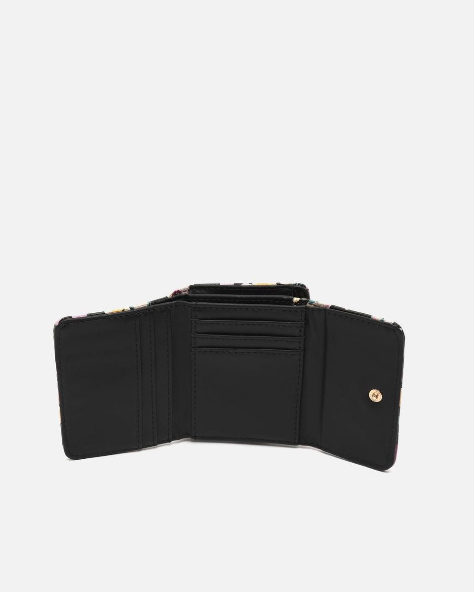 미사코 멀티컬러 플라워 프린트 미니 지갑 Saba-5100024002013 NEGRO - 상세 이미지 4