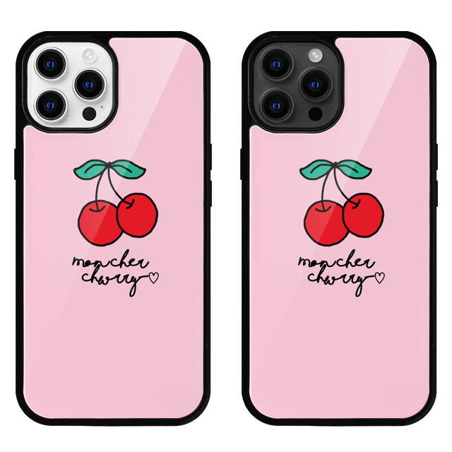 체리 과일 캔디 글라스 범퍼 케이스