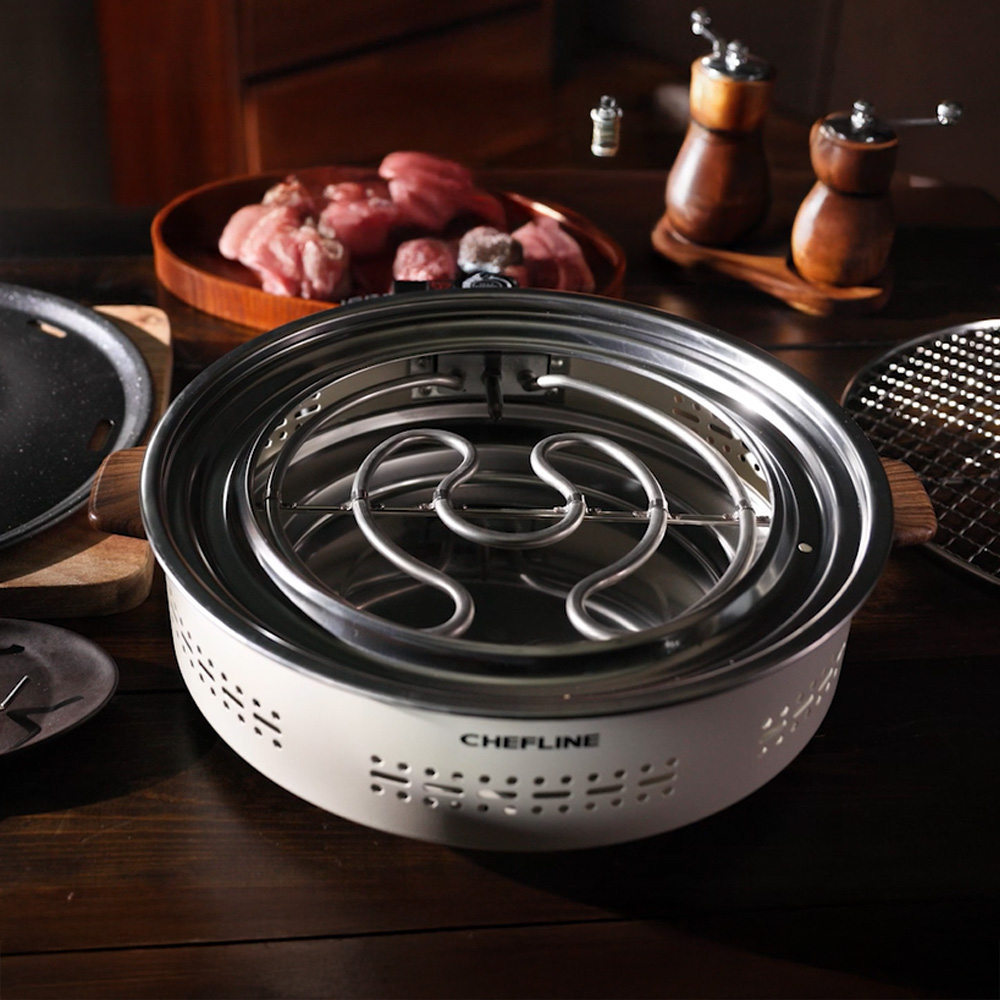 셰프라인 1초 직화구이 올인원 고기불판 생선구이팬 가정용 인덕션 그릴팬