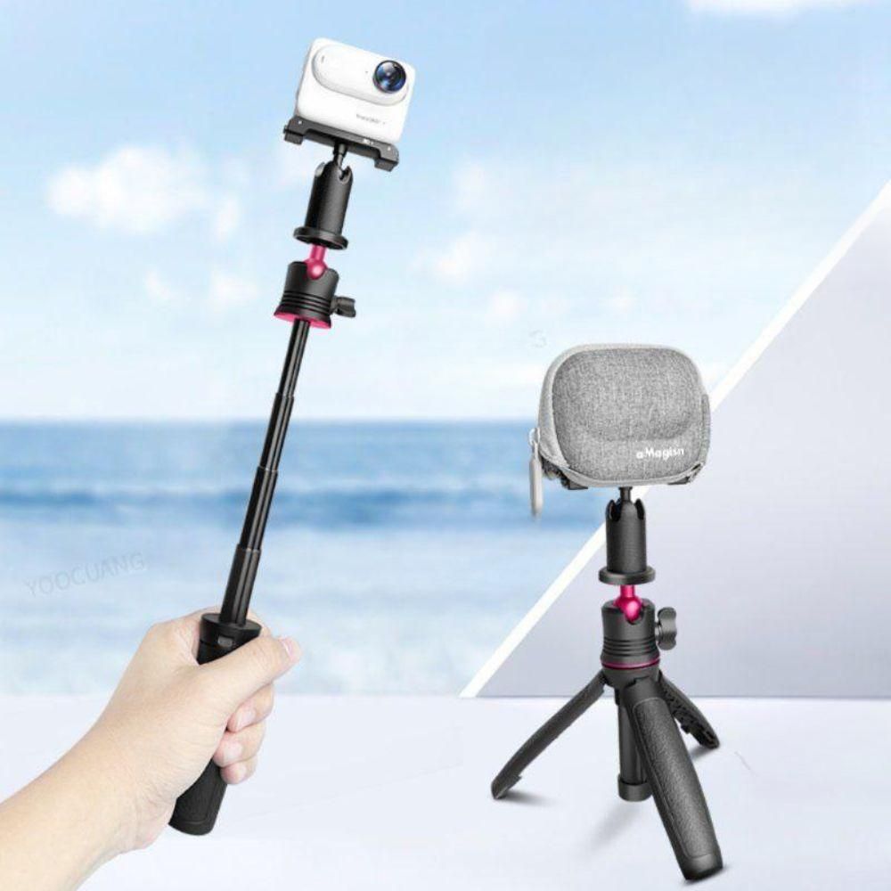 인스타360 고 울트라 셀카봉 무선 리모컨 360도 회전 휴대용 삼각대 - 상품 이미지