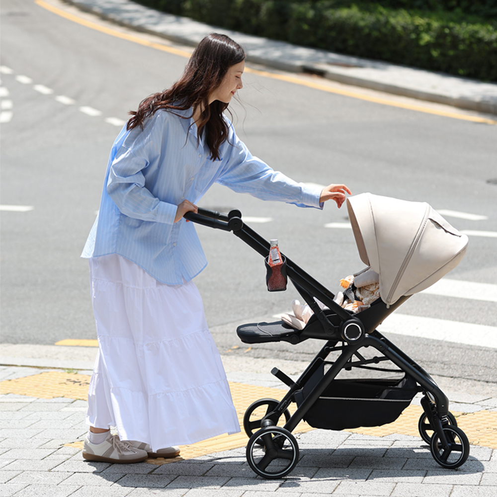 솔길 SOGIL 에클라 초소형 폴딩 양대면 절충형 유모차 신생아~22kg 사용 가능