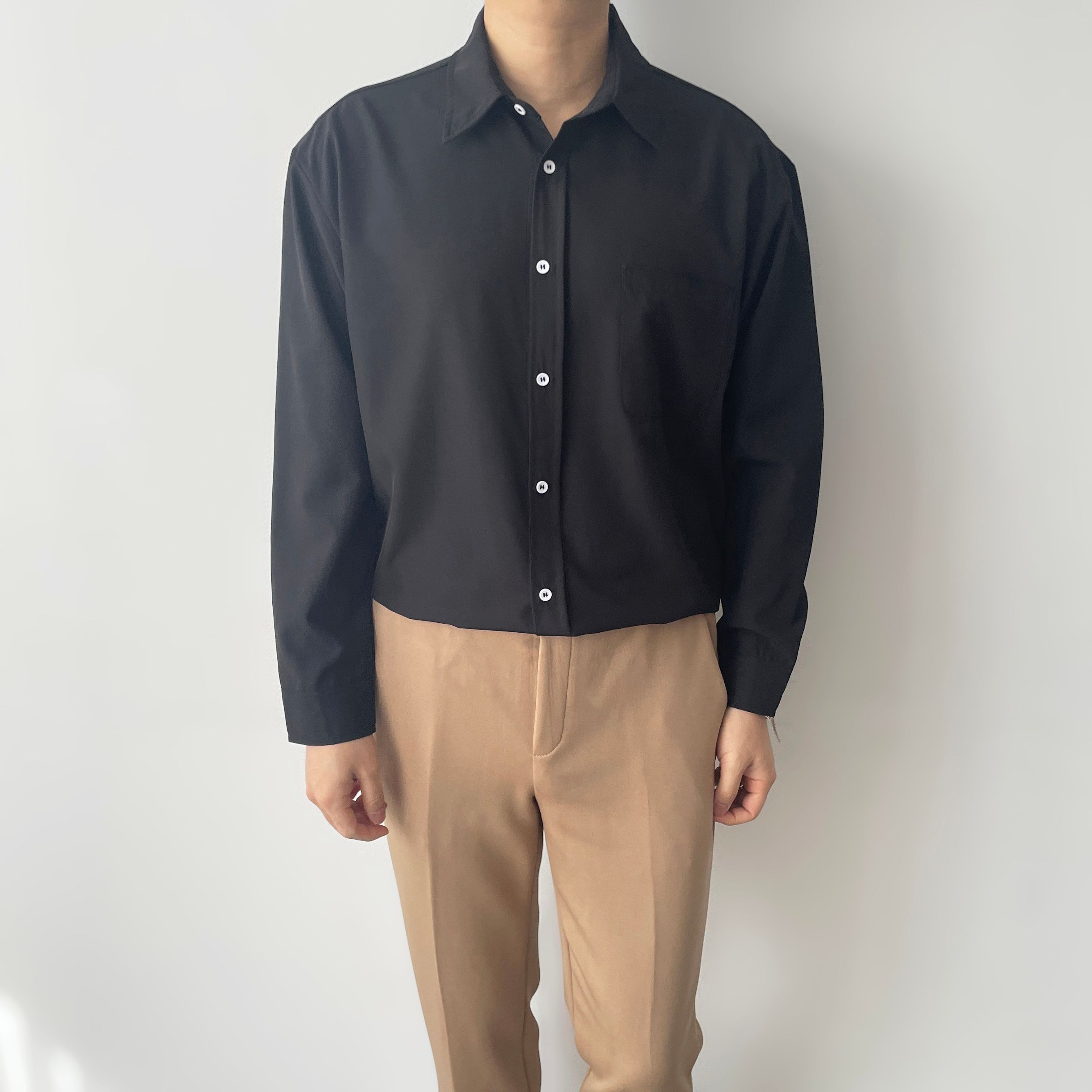 M~4XL 16컬러 커플룩 구김없는셔츠 링클프리 스판와이셔츠 오버핏 캐주얼셔츠 남자캐쥬얼셔츠 남성와이셔츠 이미지 3