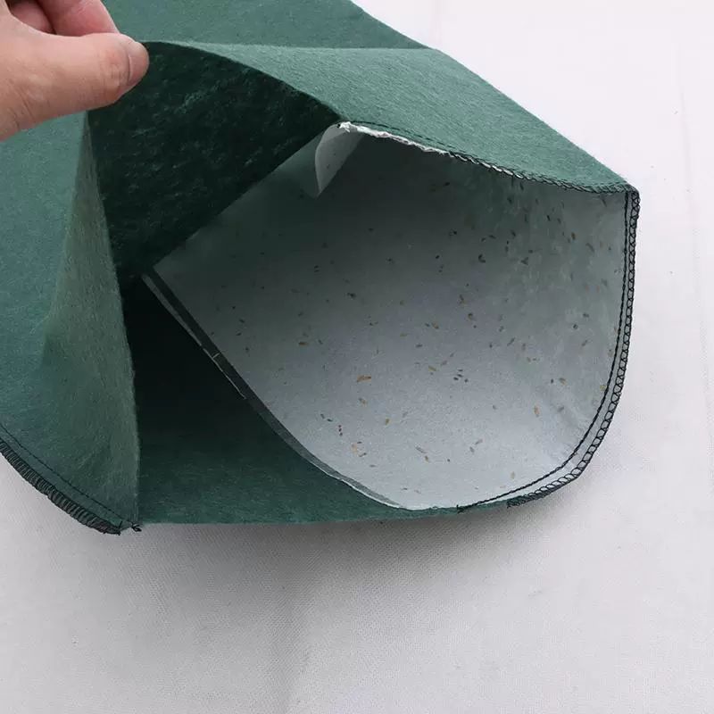 녹색 마대 토낭 토사 녹화 하천정비 식생옹벽 녹화마대 식생토낭 토분 식생마대 모지 에코백 - 상세 이미지 3